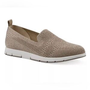 NIB Cliffs Bronze Glitter Knit Slip-Ons Sz 9